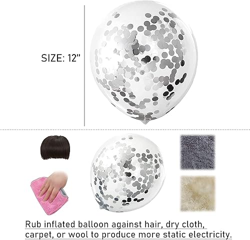 Miniatura 7 de Kit de arco de guirnalda de globos azules, 126 piezaspiezas de globos de látex de confeti de color azul metálico, blanco y plateado, para baby