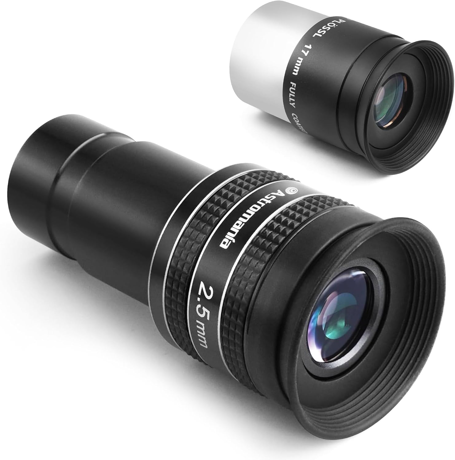 Astromania 17mm 1.25 Inch Plossl Telescope Eyepiece - Bundle with - Telescope Eyepiece 2.5mm Wide Angle 58 Degree