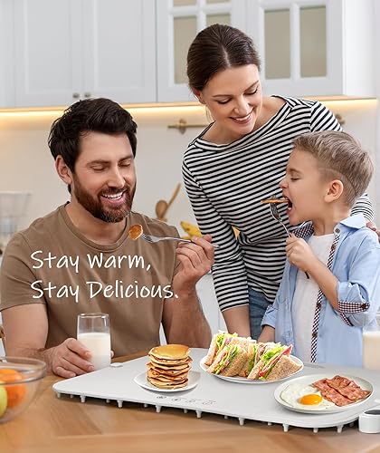 Miniatura 7 de Advanced Graphene - Tapete eléctrico de calentamiento de alimentos con calentamiento rápido y uniforme, apto para lavavajillas, alfombrillas de