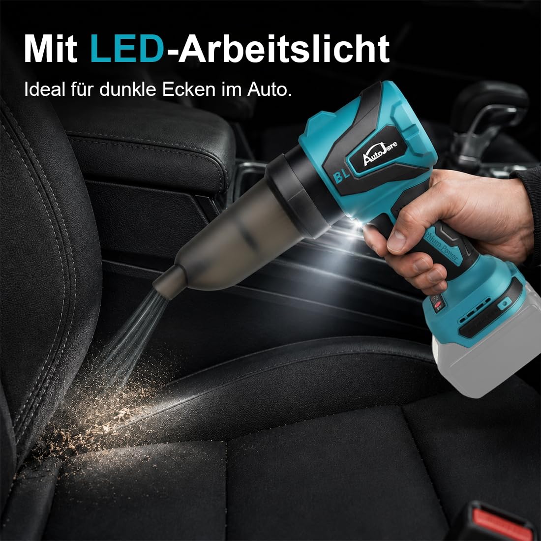 2 w 1 mini dmuchawa akumulatorowa i odkurzacz ręczny, kompatybilny z Makita 18 V