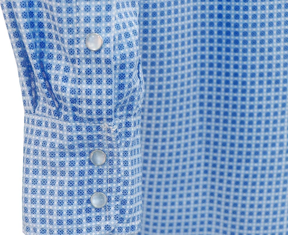 BOCOMAL FR Shirts for Men Printed Plaid Flame Resistant Clothing 6.5oz Cotton Button Up Welding Shirts NFPA2112 CAT2 - Image 6