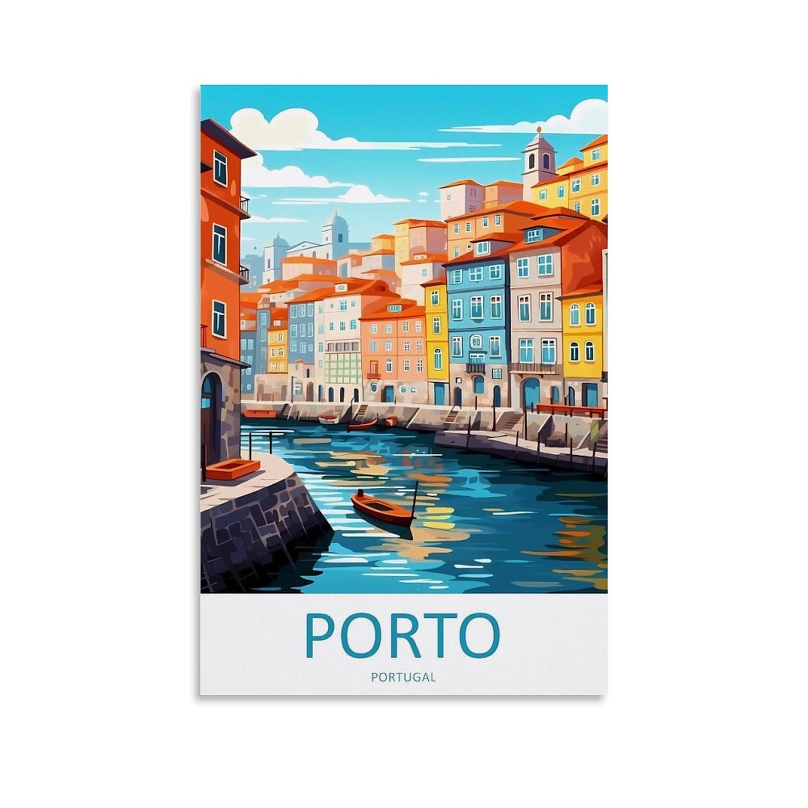 EZMLFA 5D Diamond Painting Kits for Adults,Porto Portugal,Diamond Painting,Landscape Gem Art Kits Adult and Crafts Home Decor 50x60cm