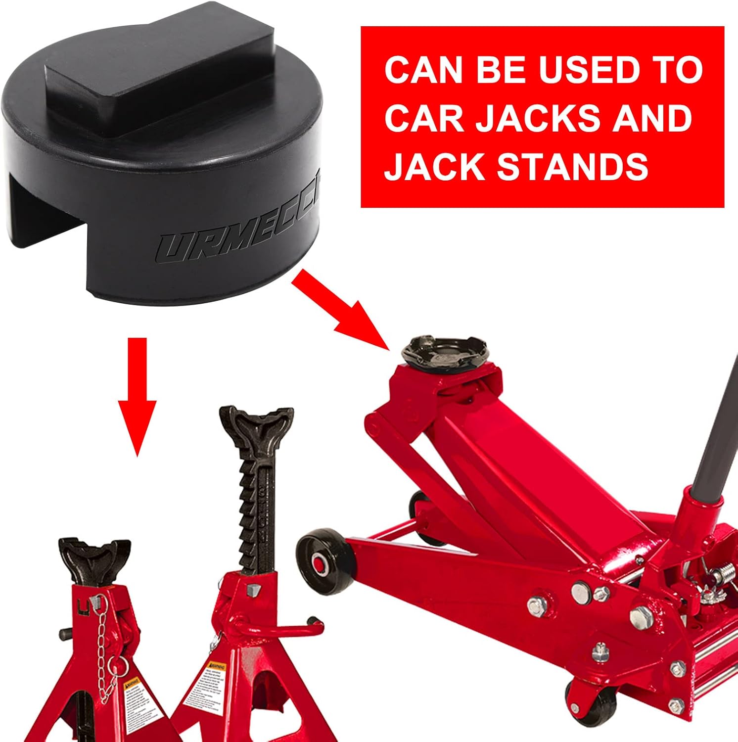 URMECCH Polyurethane Jack Pad for BMW and Mini - Slotted Square 5