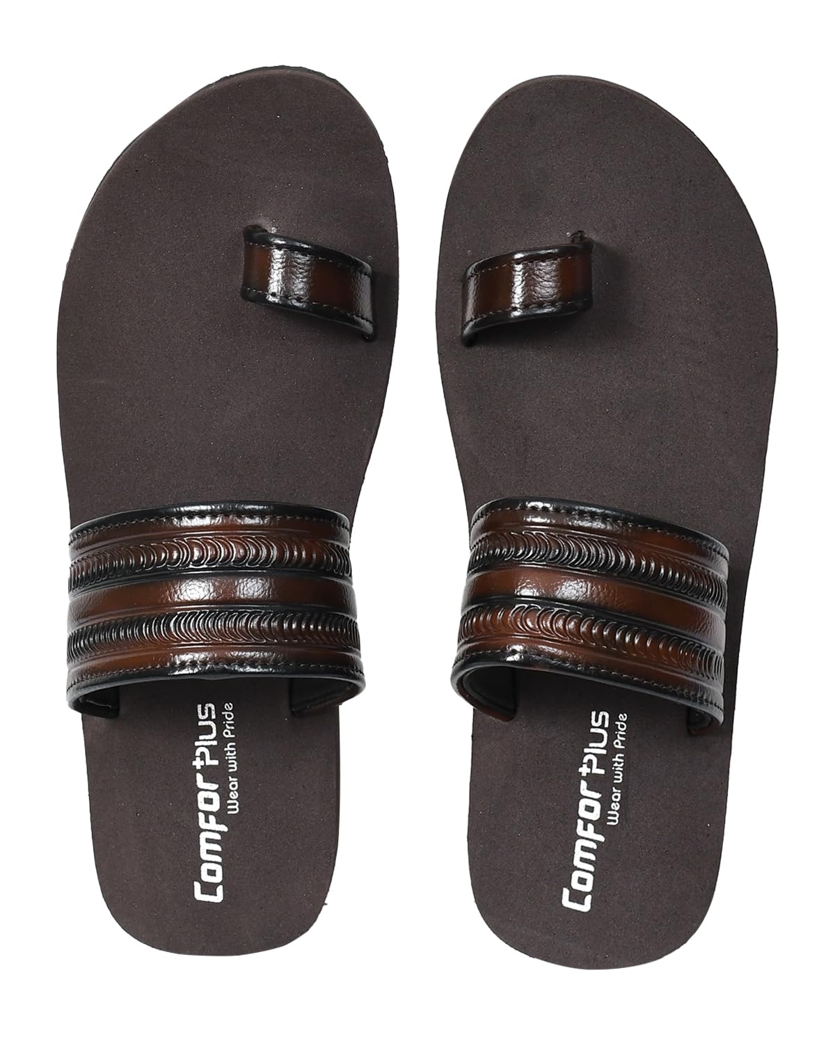 comforplus Men’s Stylish Toe Ring Slippers | Anti-Skid Waterproof Flip Flops | Strong Strap Comfortable Chappal | Lightweight Durable Daily Wear Sandals for Indoor Outdoor Use (New Article-3)-picture-42