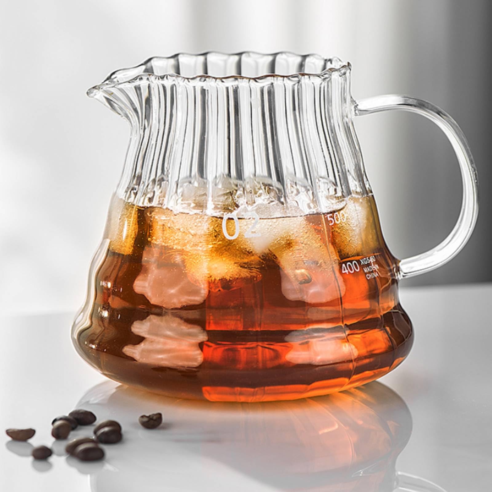 Kaffee Brühset Kaffeezubereiter Pour Over Handfilter Kaffeekessel Glaskaraffe Papierfilter mit Transparenter Karaffe Und, Schwarz, 4-Teiliges Kaffee-Geschenkset Bambus-Holzfiltertasse