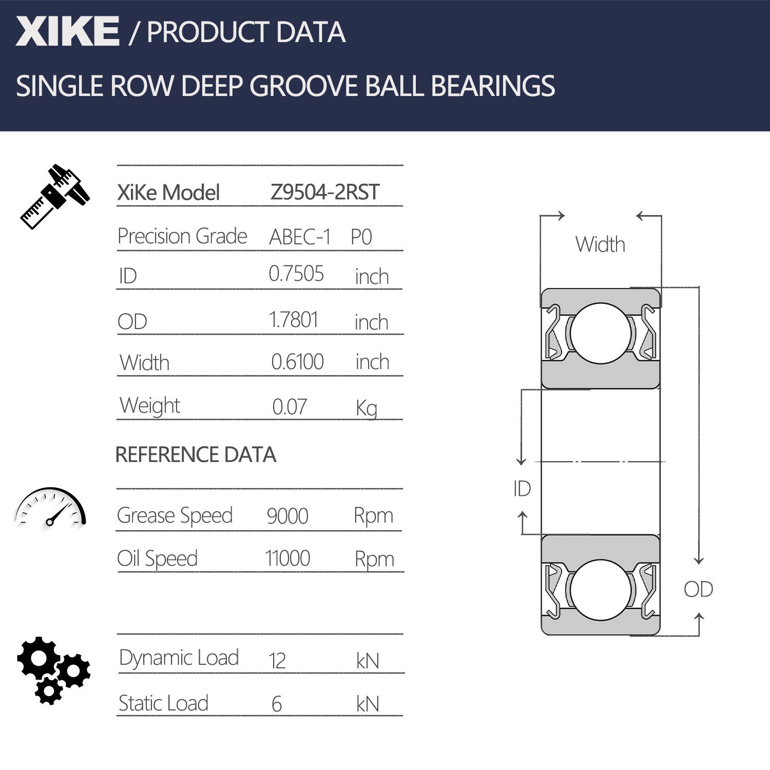 Husqvarna Part Number 539112050 Bearing