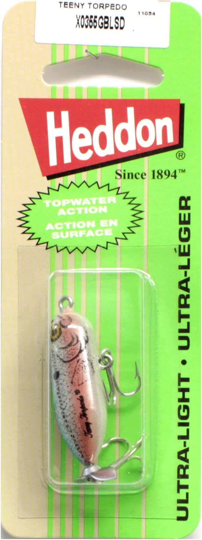 Heddon Teeny Torpedo Fishing Lure