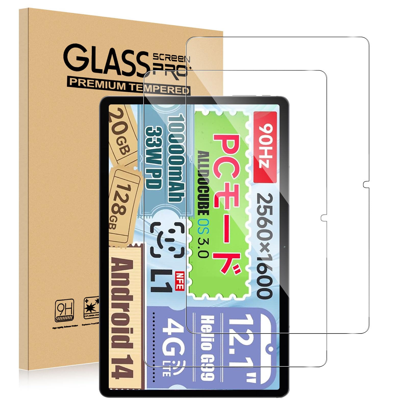 Amazon.co.jp: 【2枚入り】For Alldocube iPlay60 Pad Pro ガラス 