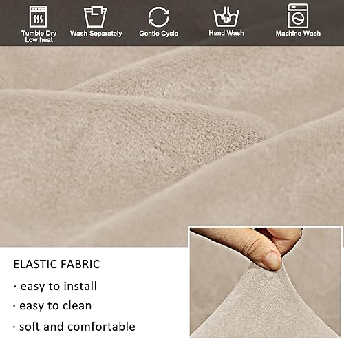 Miniatura 3 de HAOYONG Funda para silla de videojuegos, de terciopelo, elástica, para silla de computadora, funda para silla de jefe, funda universal giratoria