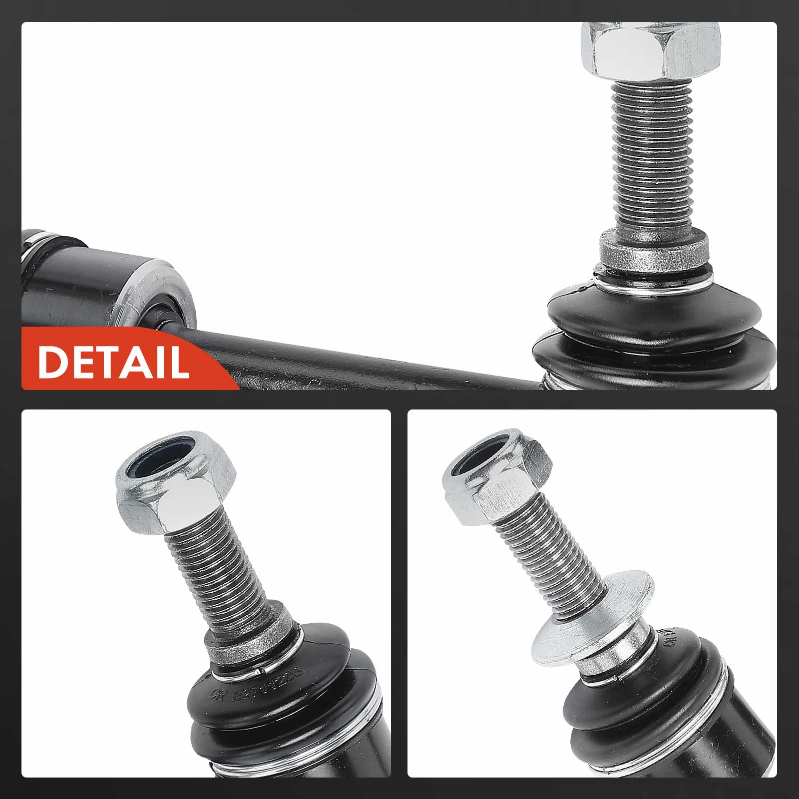 Frankberg 2x Biellette de barre stabilisatrice d'essieu arrière | 33556771937 essieu arrière, 33556771937; Compatible avec: X5 F15 F85, X6 E71 E72, X6 F16 F86, X5 E70