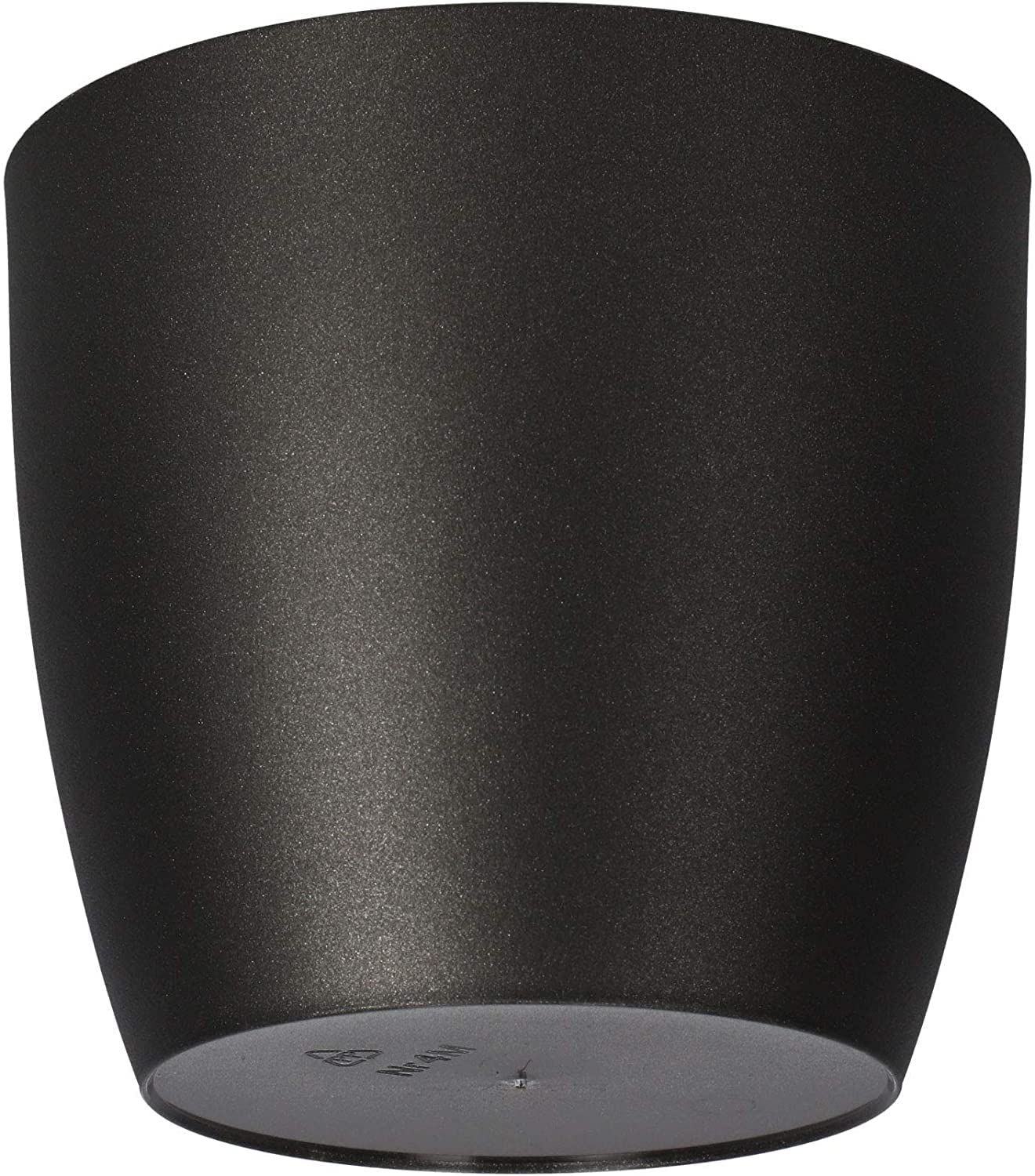 Waste Paper Basket Dust Bin Round Plastic Small Modern Style Home Office 6 colorus (Black Graphite Matt, 25 cm) — image 1