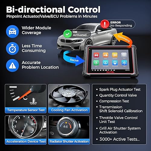 Miniatura 6 de Kit de escáner Autel MaxiPRO MP900E 2025: funciona como kit MP900-BT MS906 Pro MP808BT Pro con kit de adaptador 11 no OBDII, DoIP CAN-FD, servicio