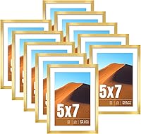 Vista 18 de LaVie Home Juego de 10 portarretratos dorados de 4 x 6 pulgadas, para fotos de 4 x 6 pulgadas, collage de marcos de fotos para galería de pared