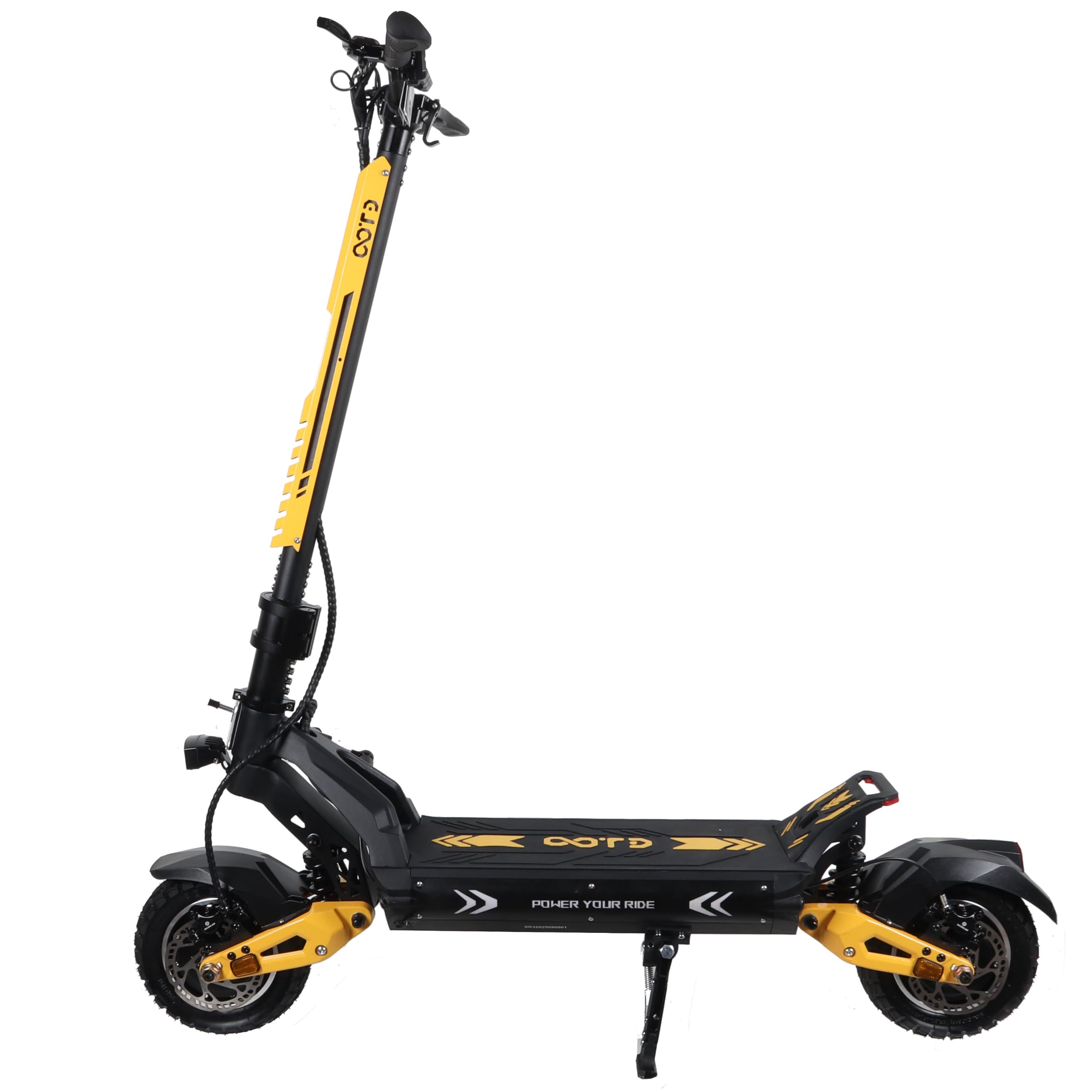 OOTD SR1 Monopattino Elettrico Adulto, 11 Pollici Scooter Elettrico Pieghevole con Grande 48 20Ah Batteria Autonomia fino 70KM, Display HD, Doppio Freno a Disco e Ammortizzatori, Pneumatico Semi