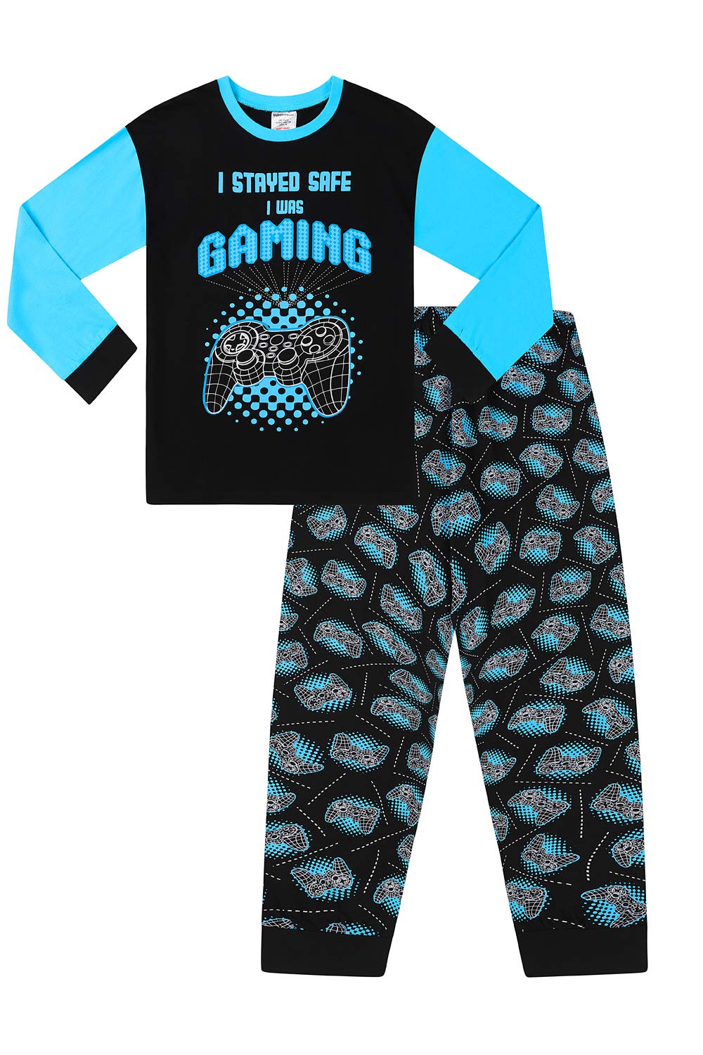 Boys I Stayed Safe I was Gaming Long Pyjamas 9 to 16 Years