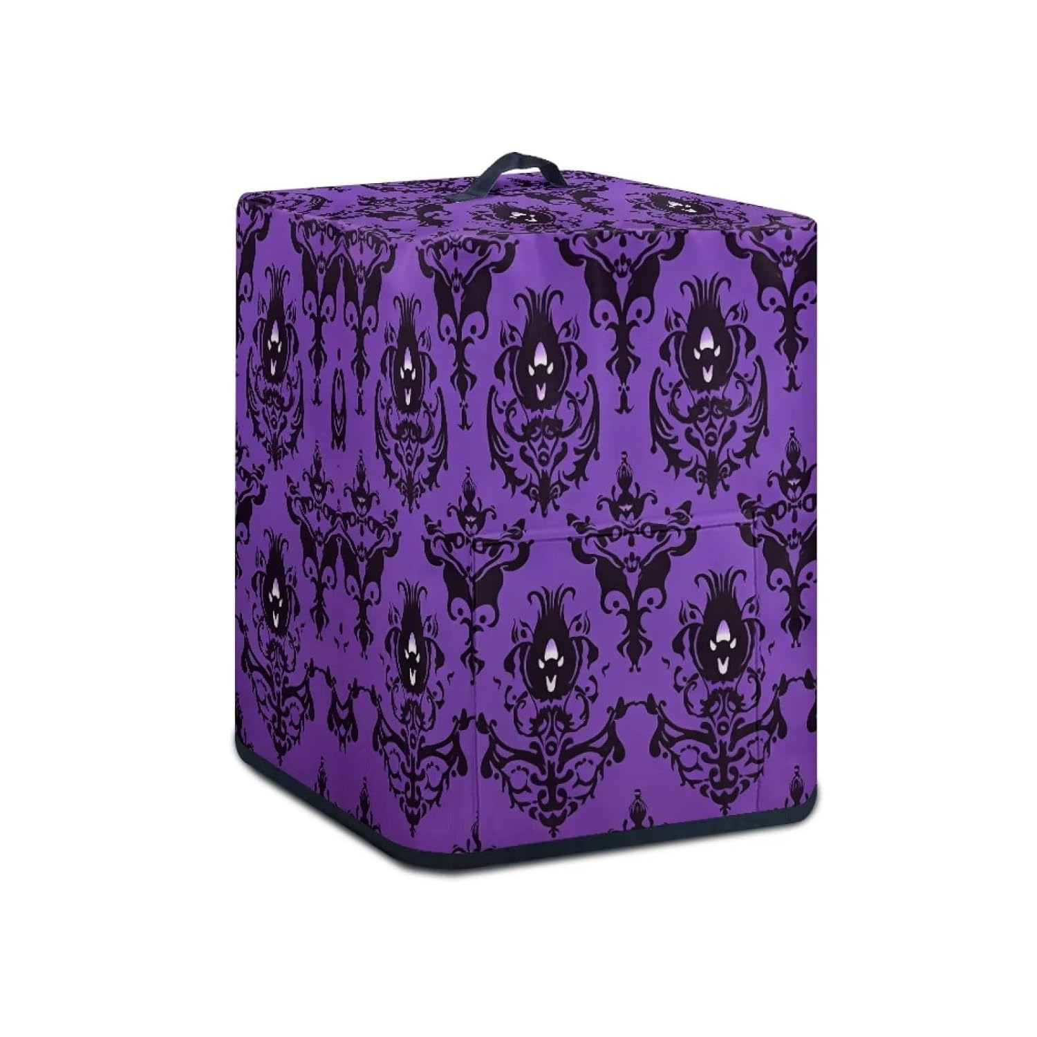Halloween Haunted House Electric Air Fryer Kitchen Appliance Cover with Storage Pocket and Top Handle Dust Proof and