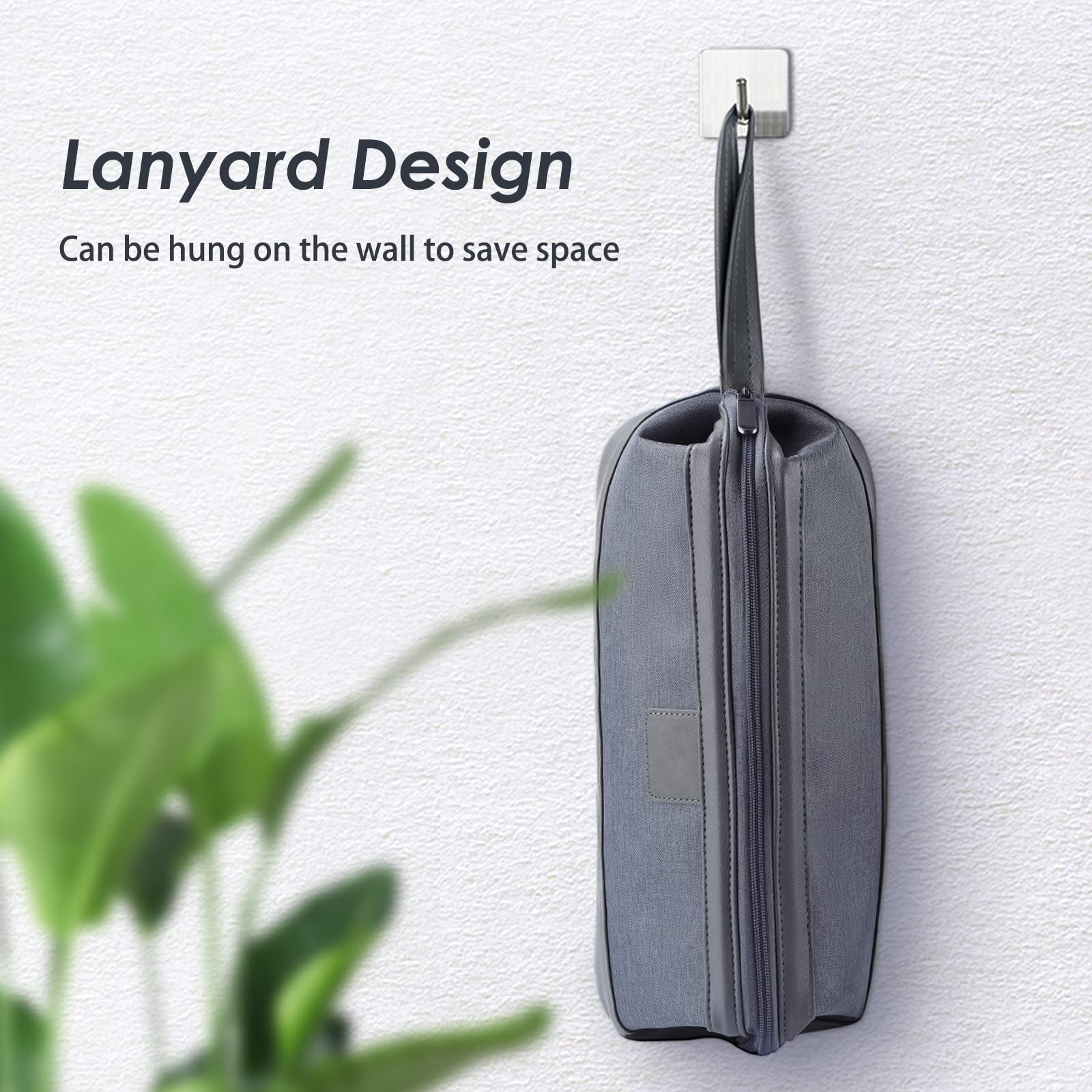 Kyrio Borsa Universale per Asciugacapelli, Compatibile con Dyson Supersonic e Airwrap, Custodia Portatile da Viaggio per Cosmetici (Grigio Scuro)