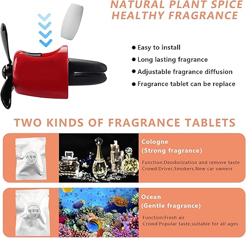 Miniatura 6 de 2 ambientadores de coche lindos dibujos animados de ratón, piloto, hombres y mujeres, hélice giratoria para automóvil, ventilador de salida de aire,