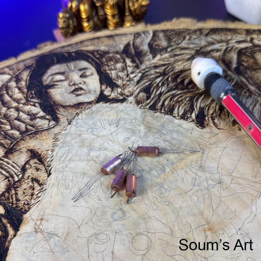 Image of USB Pyrography and Wood Burning Pen tool set with temperature control