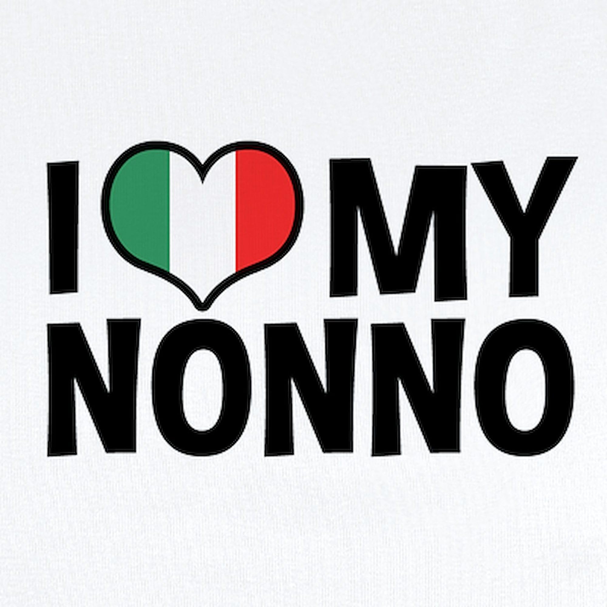 CafePress I Love My Nonno Infant Bodysuit Cute Infant Bodysuit Baby Romper Cloud White