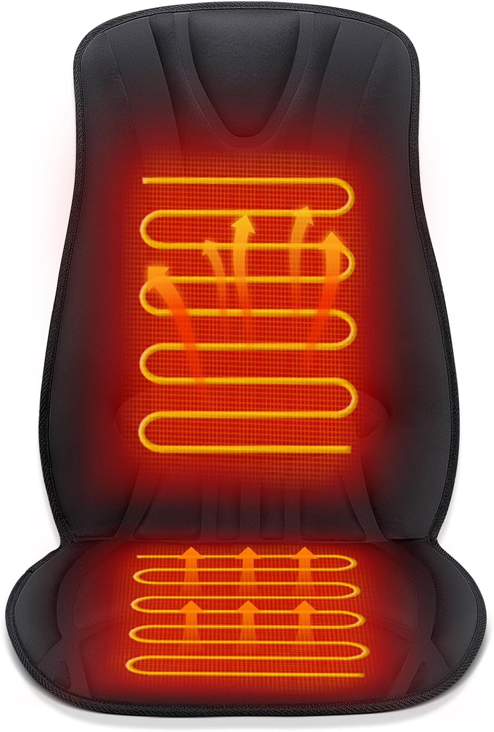 Mynt Heated Seat Cover with Fast Heat - Universal Full Back & Seat Warmer, 3 Levels for Home Office, Winter Gift