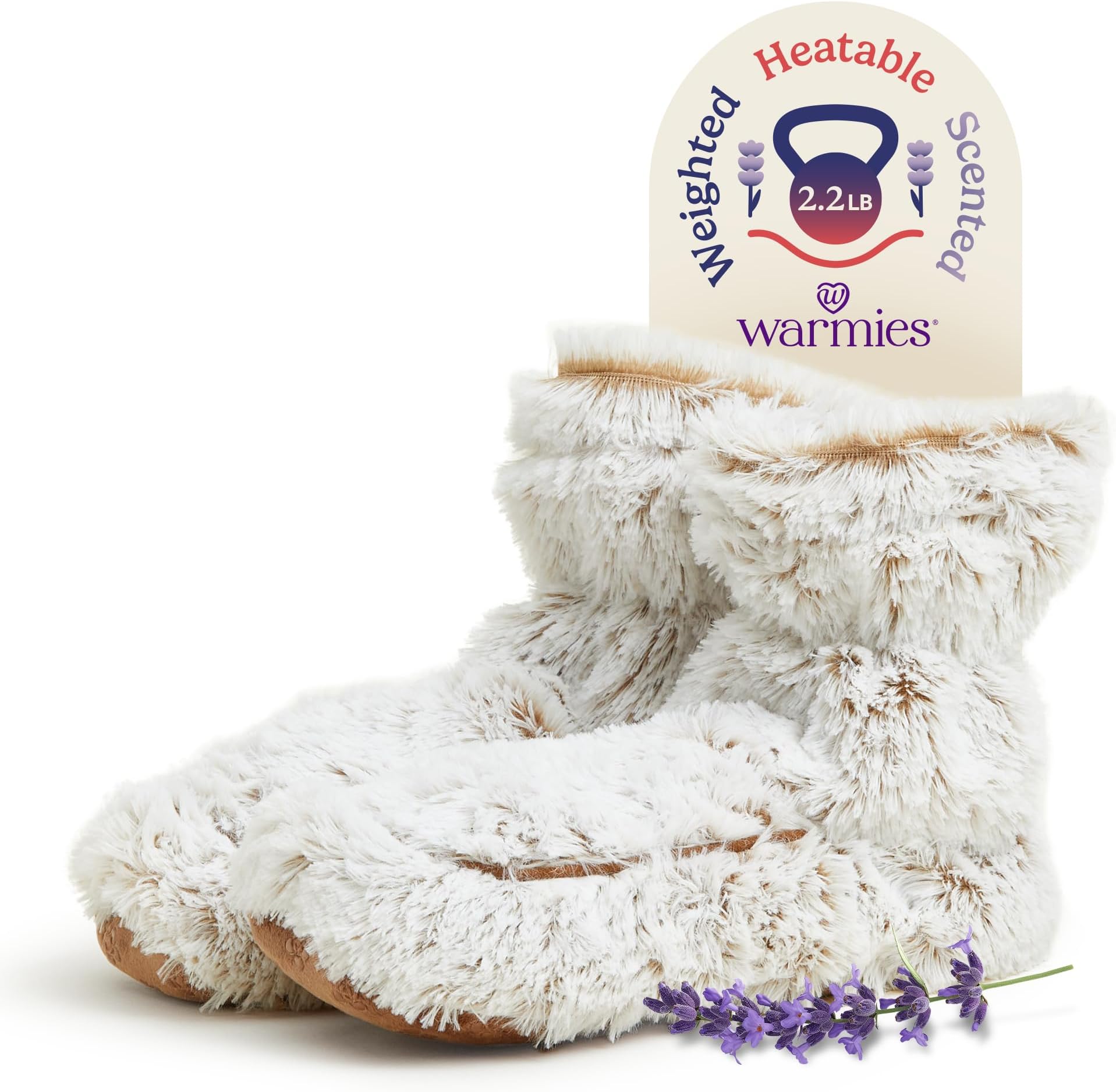 Microwaveable House Slipper Boots for Women - Womens Shoe Sizes 6-10 - Comfy, Soft & Fuzzy Indoor Bootie Slipper with Backs & Memory Foam Soles - Cozy Warm Slip On Boots