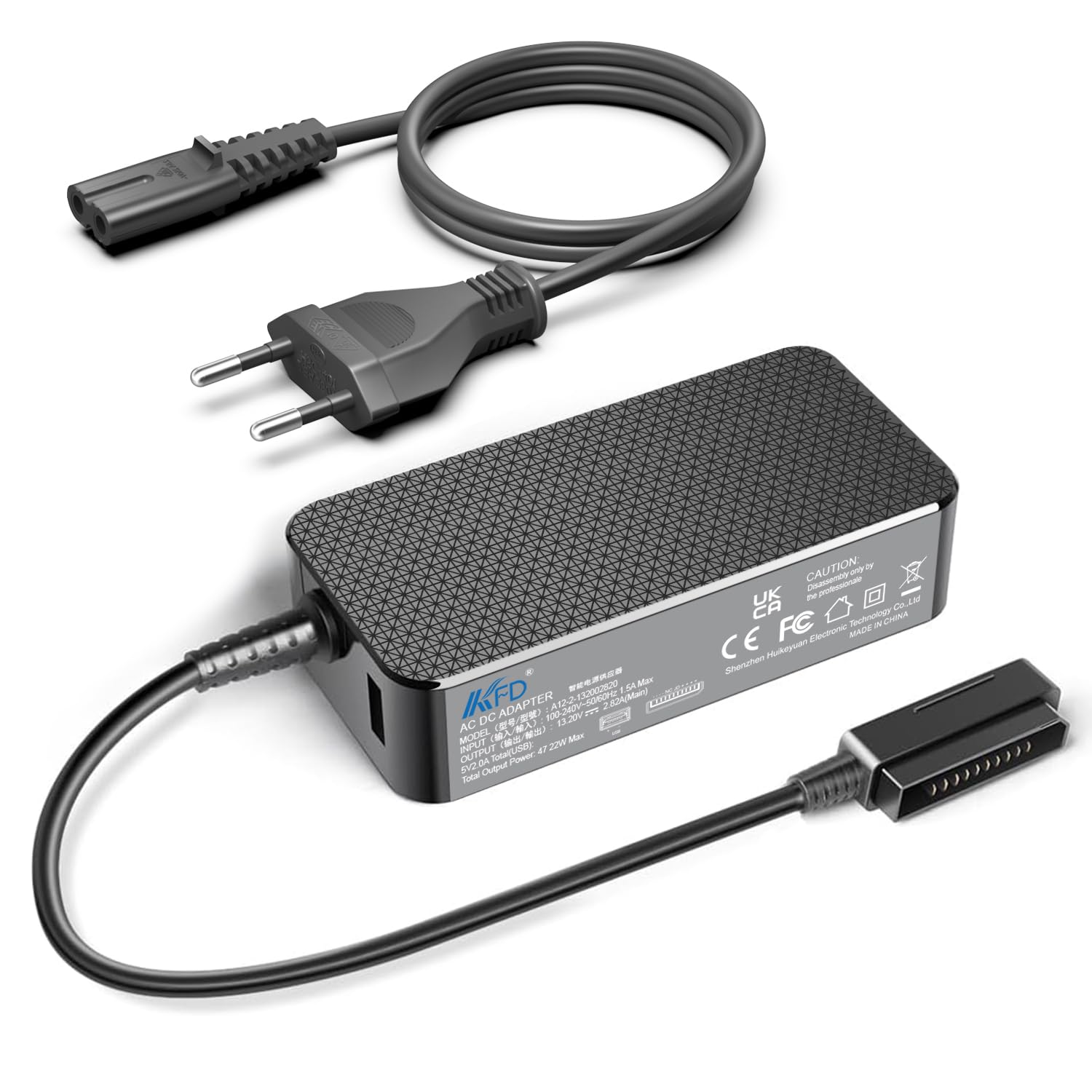 KFD Bloc d'alimentation 13,2 V 2,82 A pour DJI Mavic Air 2, DJI Mavic Air 2S DJI Air 2S Fly ‎More ‎Combo Drone Caméra, Mavic Air 2 Fly More Combo Accessoire de drone Chargeur de batterie Power Supply