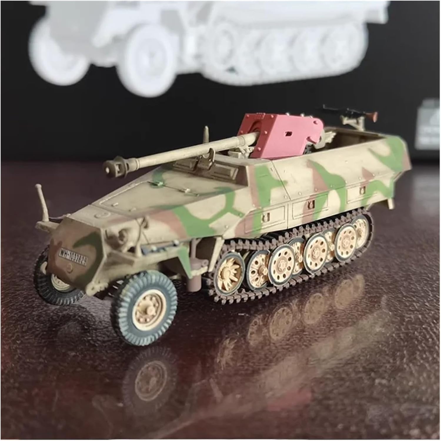 スケールモデル 1:72スケール 対戦車ピストル車両タイプDモデルキット スタティックダイキャストコレクターオーナメント ダイキャス