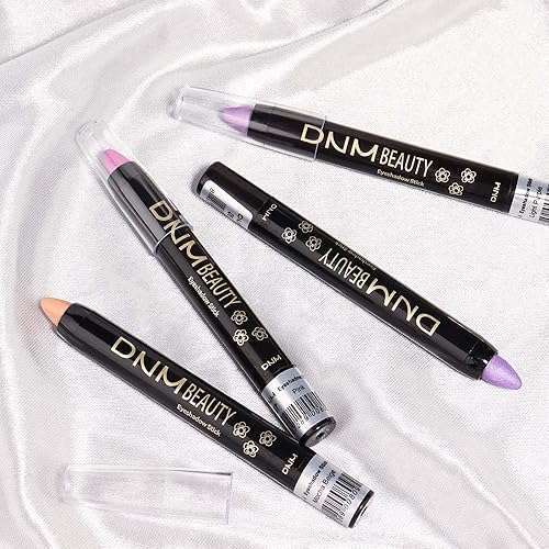 Vista 146 de evpct - Juego a granel de lápices de sombra en crema para ojos, impermeable, brillante, metálico, blanco deslumbrante, gris, plateado, negro