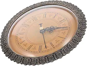 DIYEAH Relógio Vintage Com Cabeça Redonda E Numeral Romano Movimento De Quartzo Artesanal Clássico