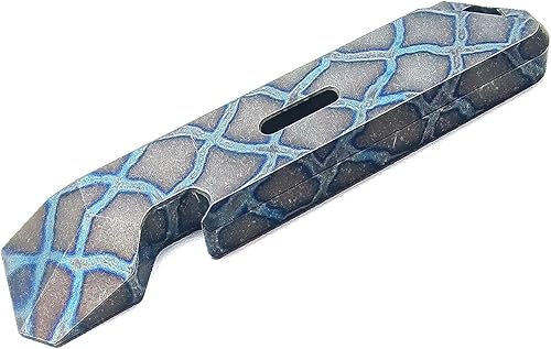 FANYCS - Barra de palanca de titanio con función de apertura de botellas, multiherramienta portátil EDC de multiherramienta (azul horneado)