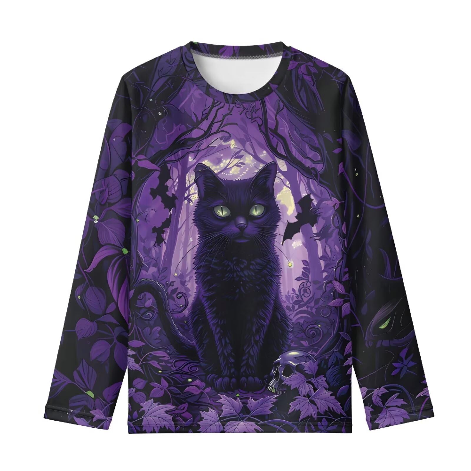Girls Long Sleeve Shirts Casual Crewneck Soft T-shirts for Girls 3-16 Years Old