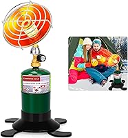 HEYDUOTON Portable Propane Heater for Camping, Patio & Tent - Cordless Outdoor Heater with Control Valve, Covers 200 sq ft