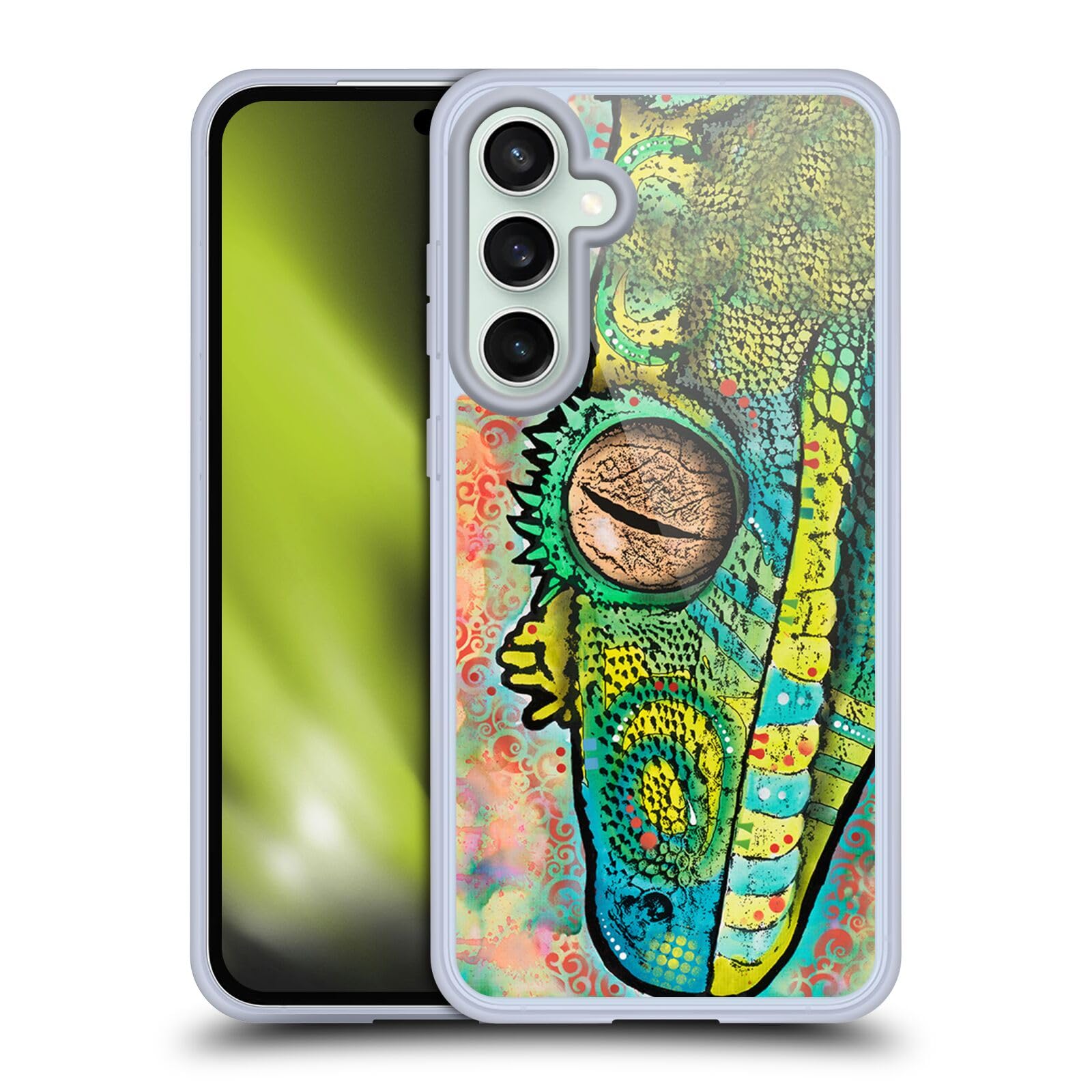Head Case DesignsOfficially Licensed Dean Russo Gecko Wildlife 3 Soft Gel Case Compatible With Samsung Galaxy S23 FE 5G