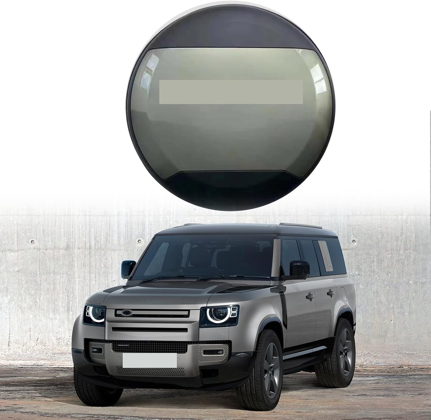 Green Spare Tire Cover fits for Defender 110 90 130 2020 2021 2022 2023 2024 2025 ABS Spare Tyre Wheel Cover Protector