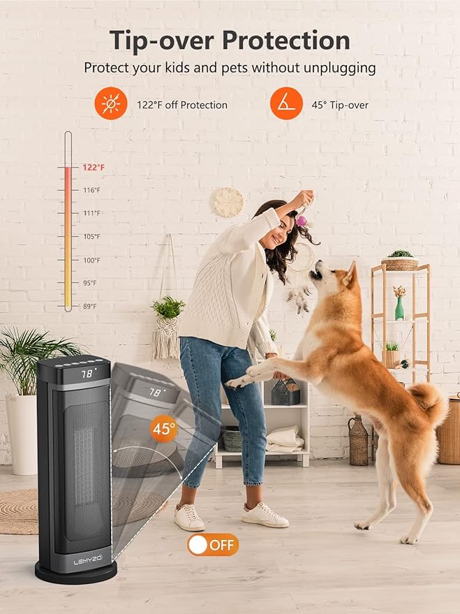 Calefactor Eléctrico Portátil Convector 1500W miniatura 2