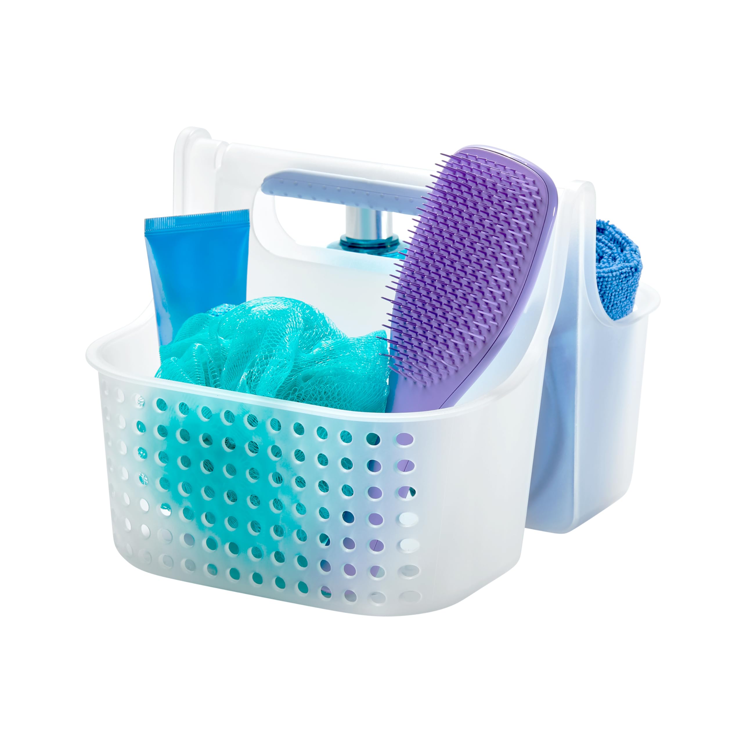 madesmart Portable Shower Caddy Hold Soap Shampoo Hair Supplies and Beauty Products Cleaning Supplies Organizer for Home Dorm