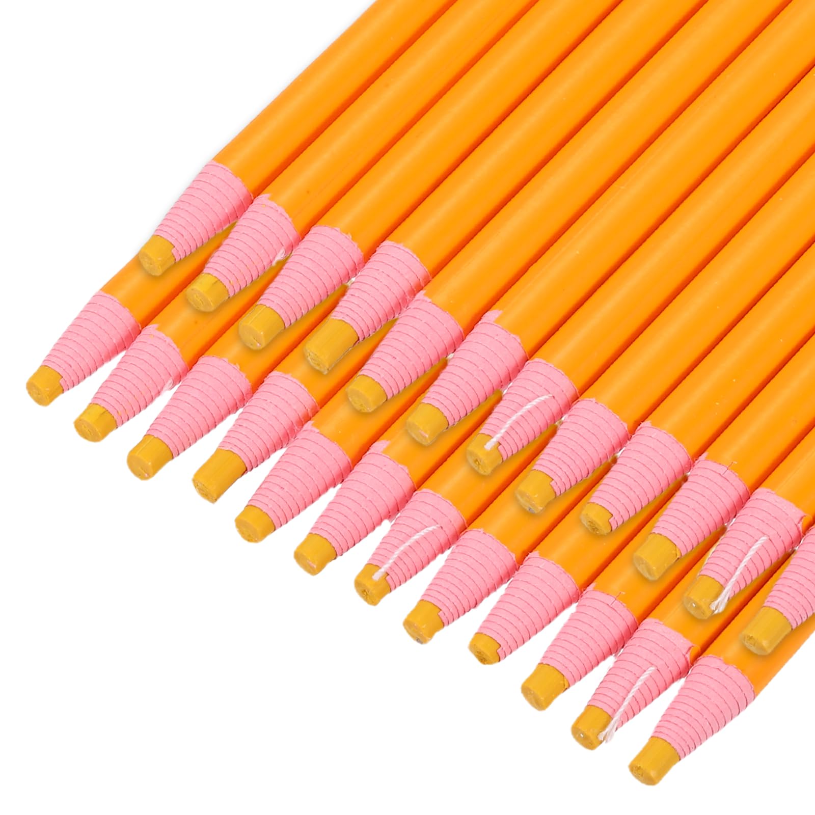 sourcing map 30PCS Peel-Off Grease Pencils, Color China Markers for Glass Metal Plastic Paper, Non-Sharpening Wax Pencils for Coloring Drawing Marking, Yellow