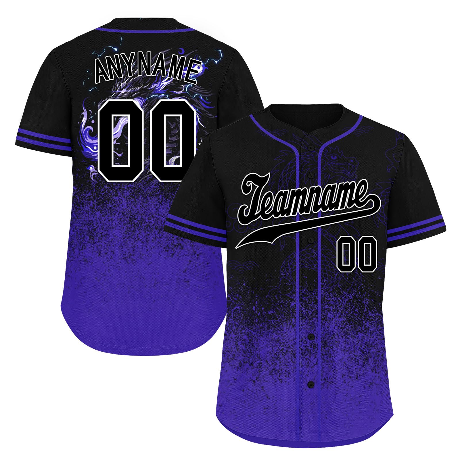 coolcustomize Custom Skull Baseball Jersey for Men Youth Team Gothic Sports Uniform Short Sleeve Softball Shirts with Name/Logo