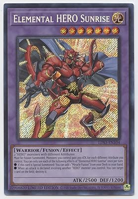 Elemental Hero Sunrise - LDS3-EN104 - Secret Rare - 1st Edition