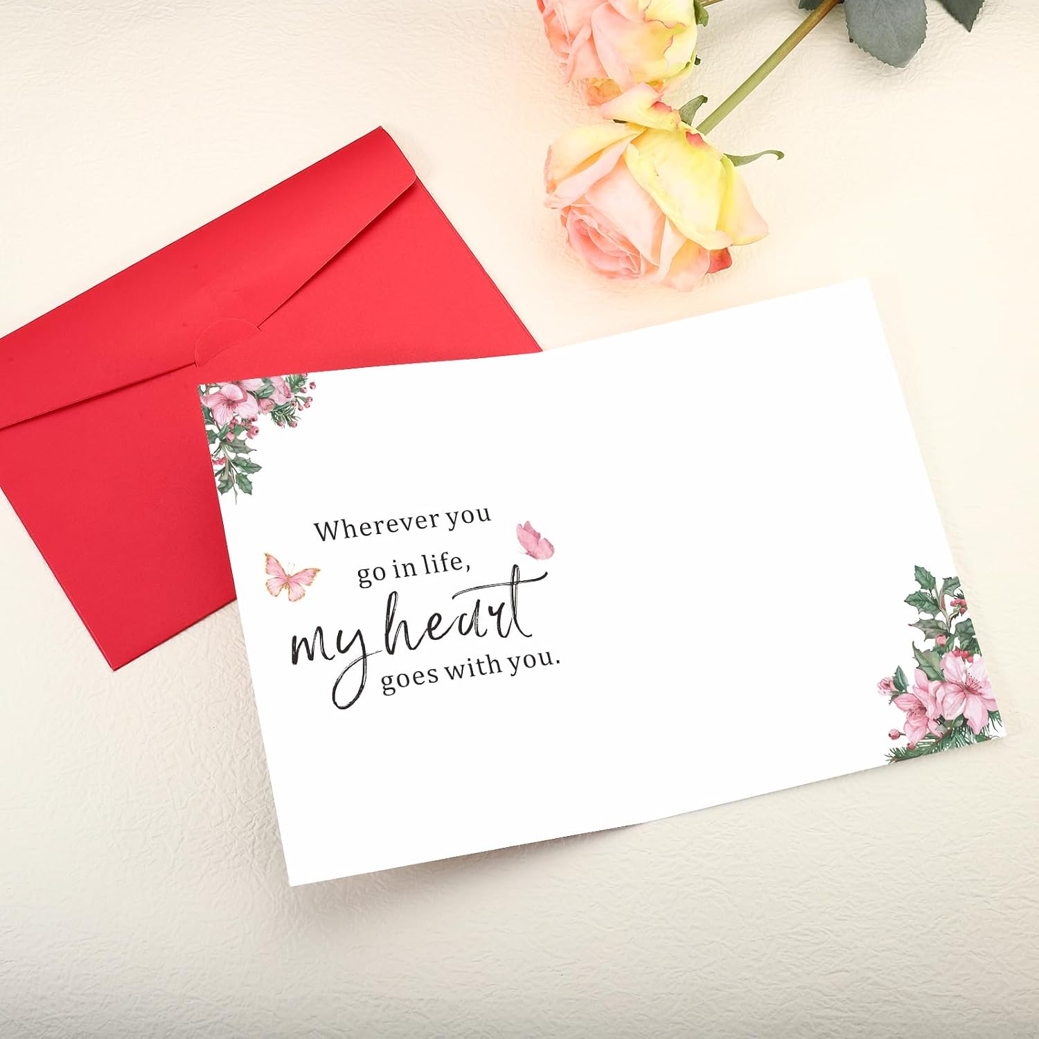 5th 6th Graduation Cards for Daughter from Mom Dad, Fathers Day Daughter Gifts Sentimental Birthday Wedding Cards for Women Sweet 16 18 Gift for Girl Mom Dad To Kids Dorm Room Essentials
