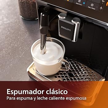 Serie 3200 Cafetera Superautomática - Espumador de Leche Clásico, 4 Variedades de Café, Pantalla Táctil Intuitiva, Negro Brillo (EP3221/40)2