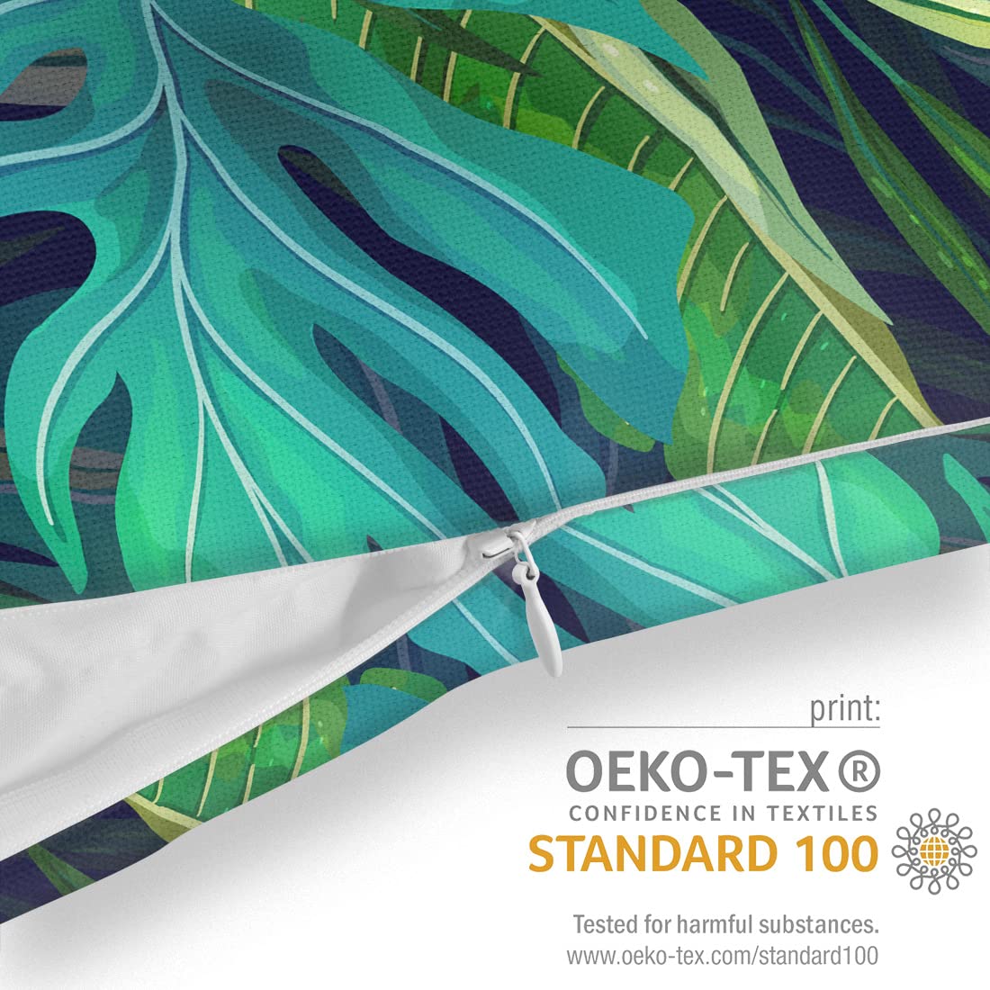 VOID Flat Exotic Plants Kissenbezug Kissenhülle Sofakissen Kissen Deko Ostern Outdoor-Kissen Dekokissen, Kissen Größe:60 x 60 cm