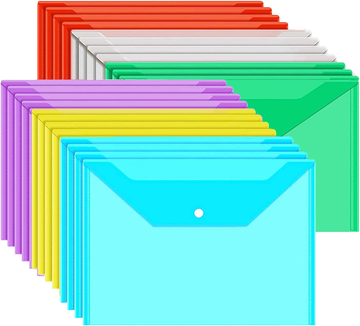 Plastic Wallets Folders A4 Document Folder Wallet Popper Wallets with