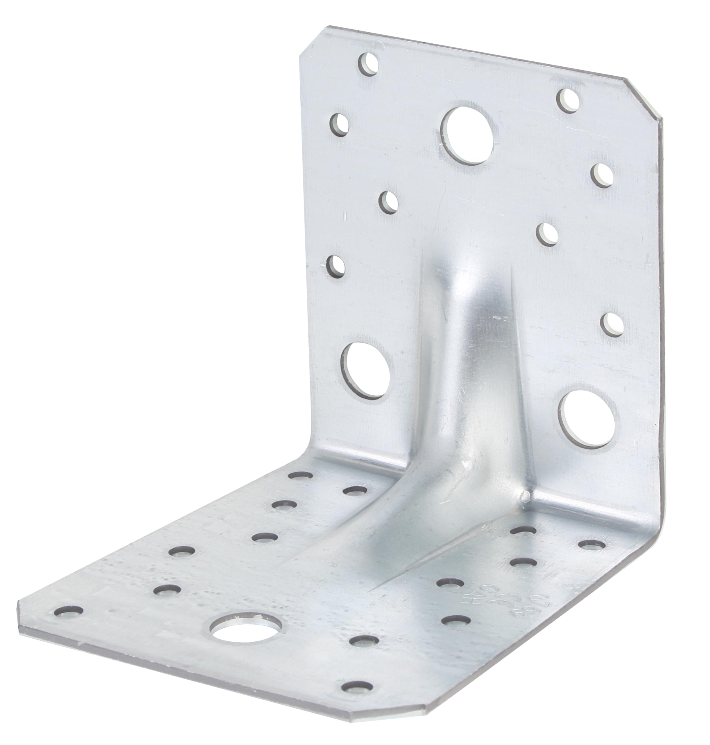 Alberts 333485 Schwerlast-Winkelverbinder mit Sicke | Großpack | sendzimirverzinkt, 105 x 105 x 90 mm | 20er Set