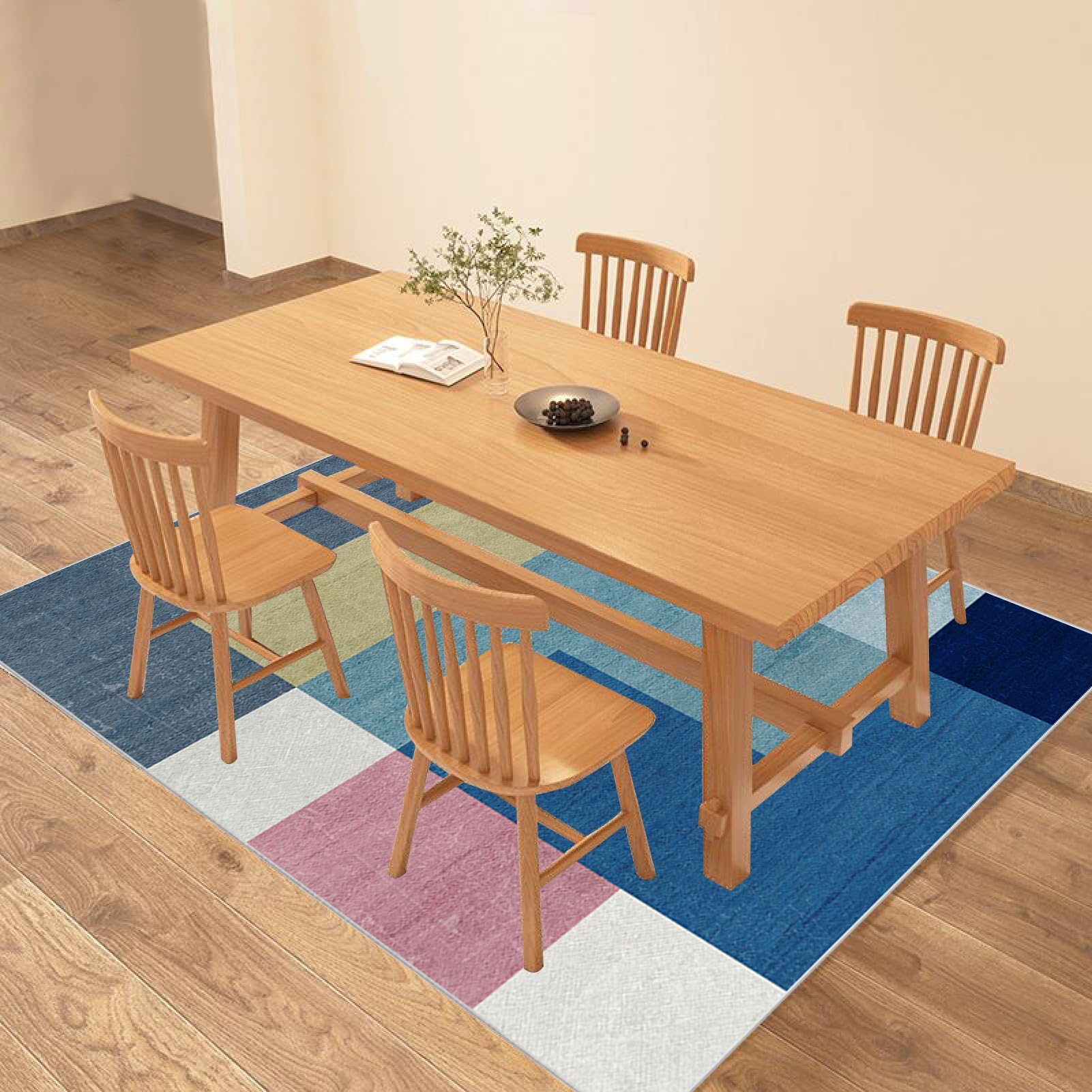Tappetino per sedia da ufficio, tappetino antiscivolo per pavimenti in legno massello, 100 x 140 cm, multi superficie, protezione da scrivania, ideale per sedie a rotelle e configurazione di gioco