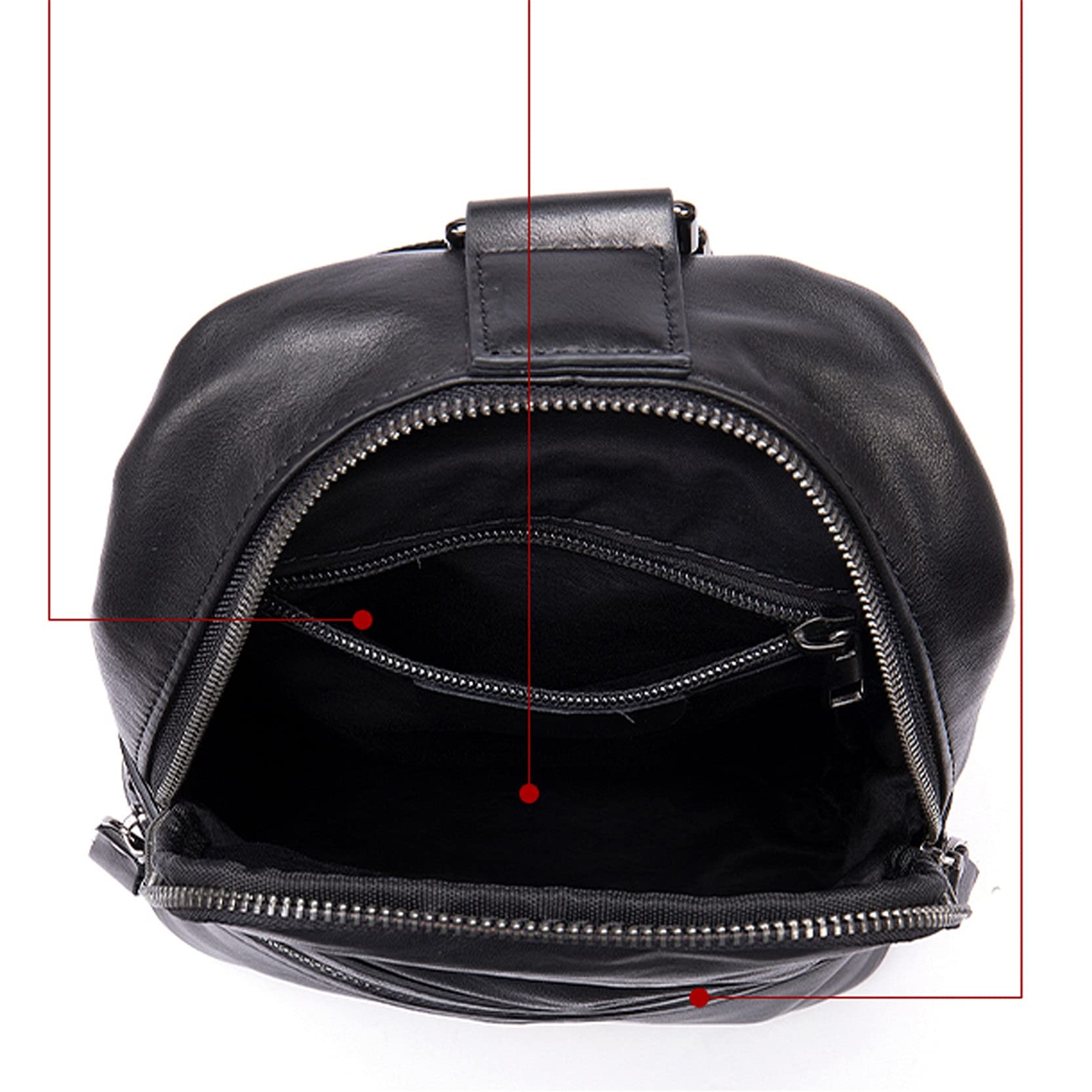 Zaino Tracolla Uomo Impermeabile - Borsello Antifurto Multifunzione Per Sport E Viaggi, Design Ergonomico - Foto 9