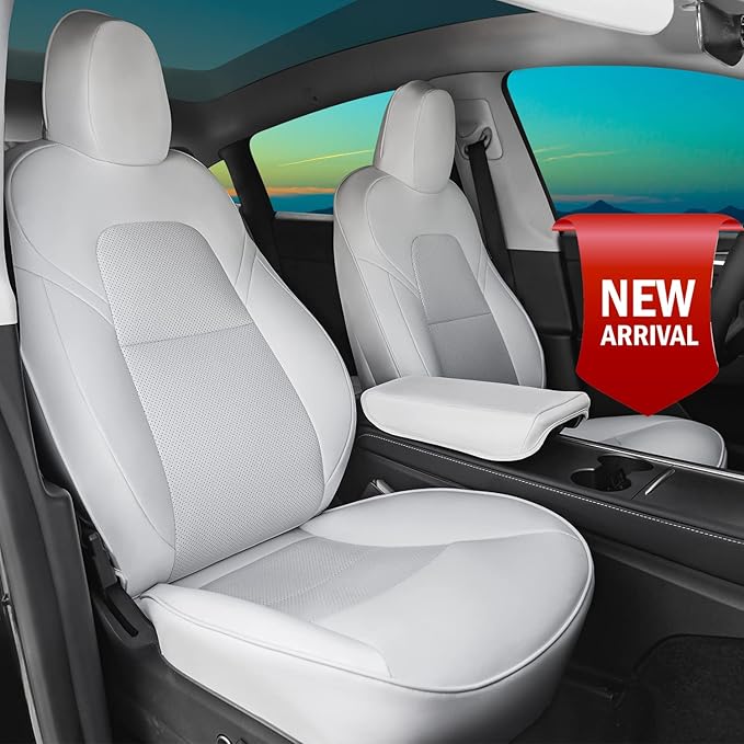 DrCarNow Tesla Model Y Seat Covers 2020 2021 2022, Full Set