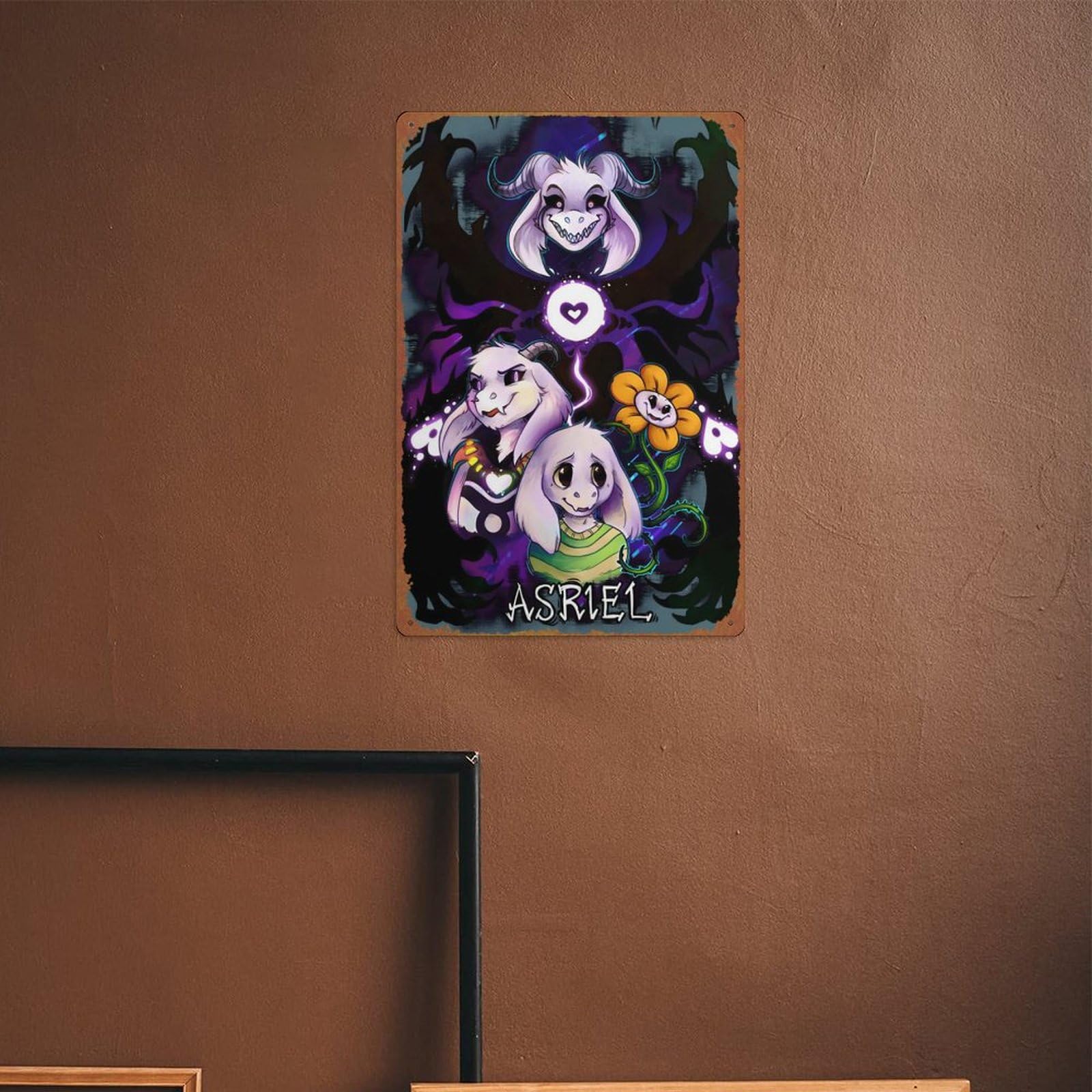 Asriel Undertale Movie Poster Oil and Gas Station Logo 8 × 12