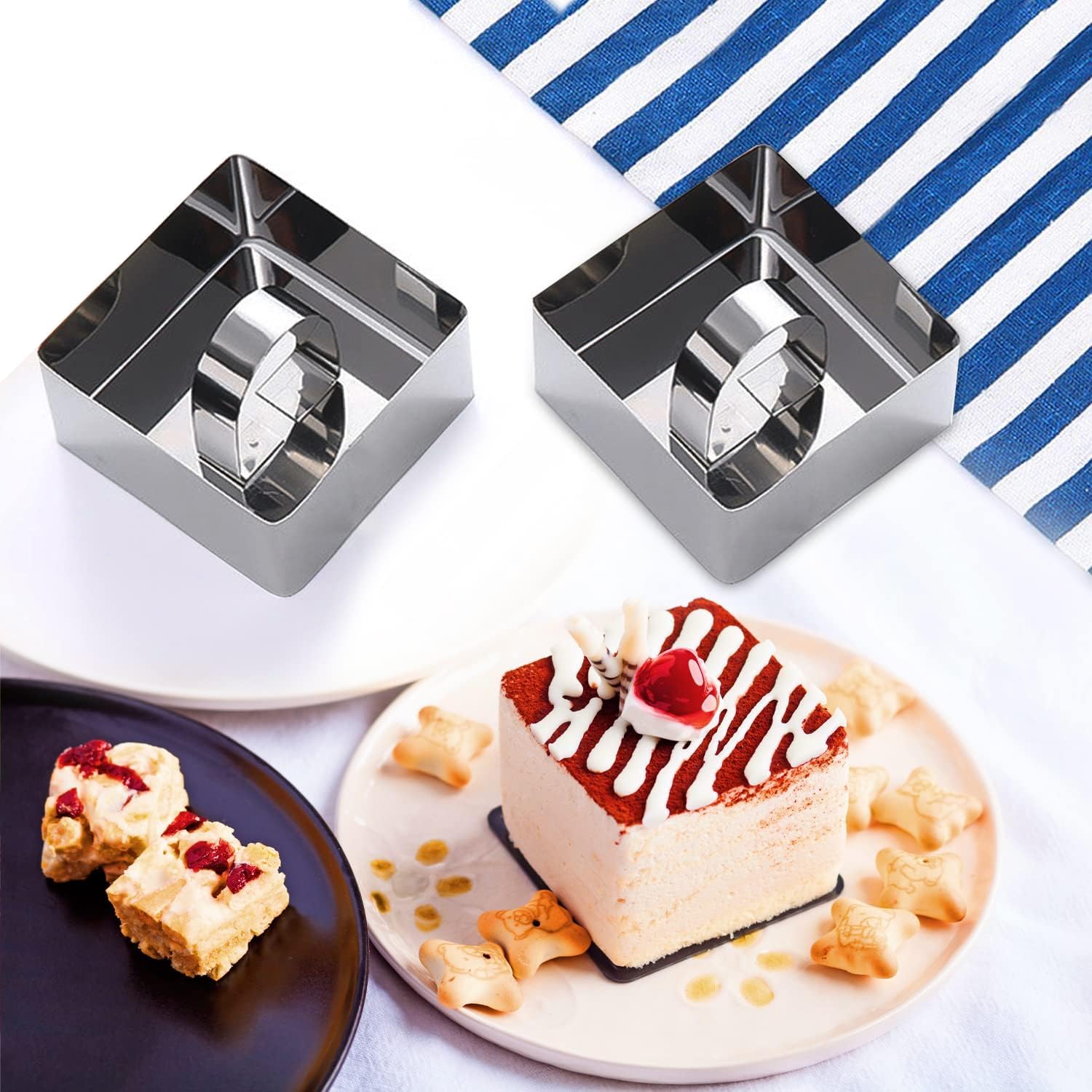 Ganen-Paquet De 4 Filtres En Acier Inoxydable RéUtilisables Pour